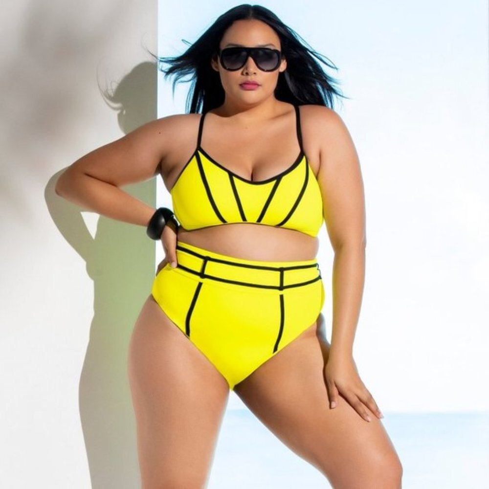 NWOT BECCA Scuba High Waist Bottom